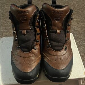 Timberland Men's Leather Hiking Boots - Brown and Black